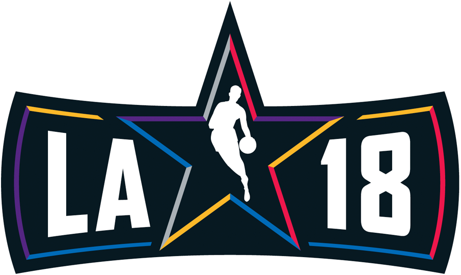 NBA All-Star Game 2017-2018 Wordmark Logo vinyl decal